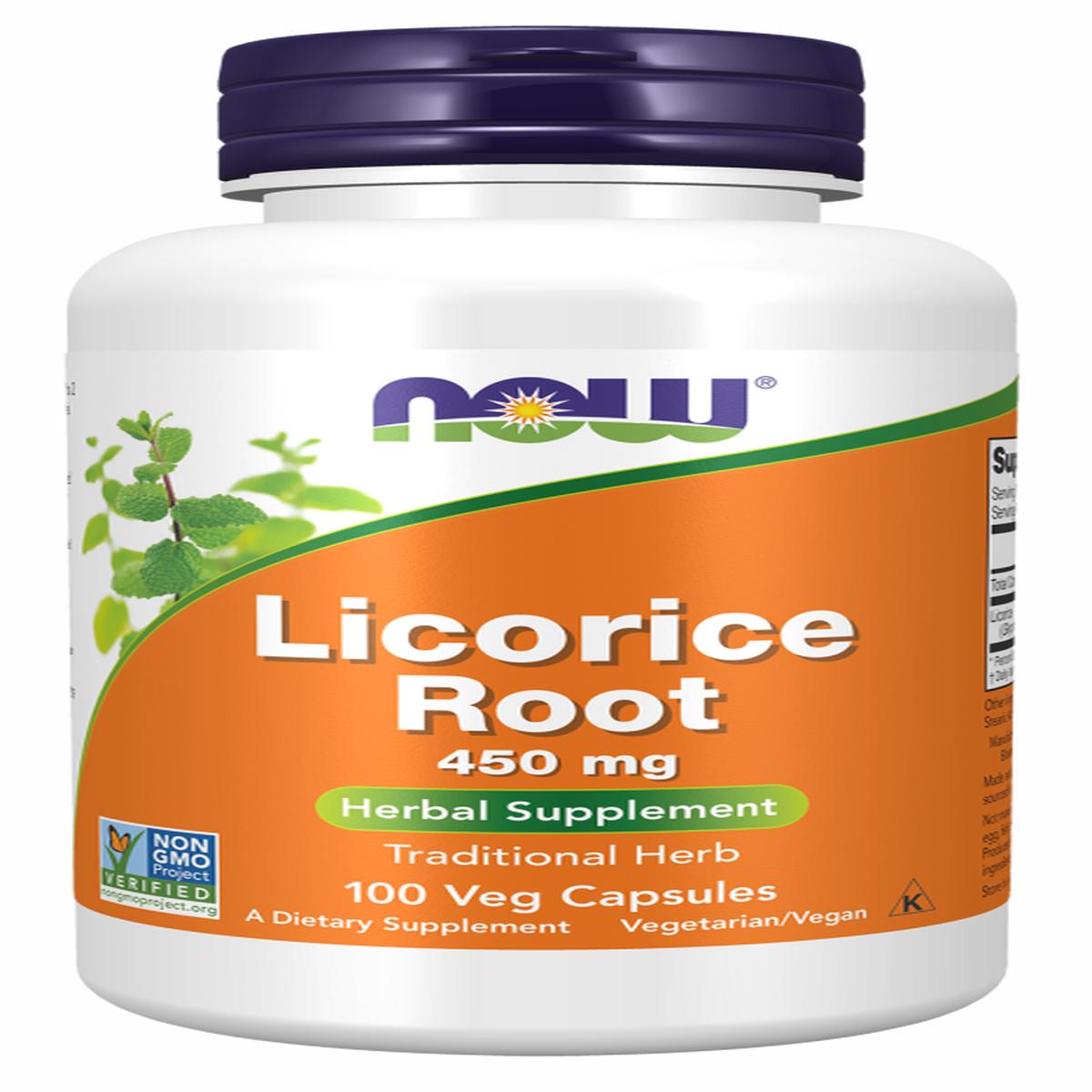 Licorice Root 450 mg Veg Capsules