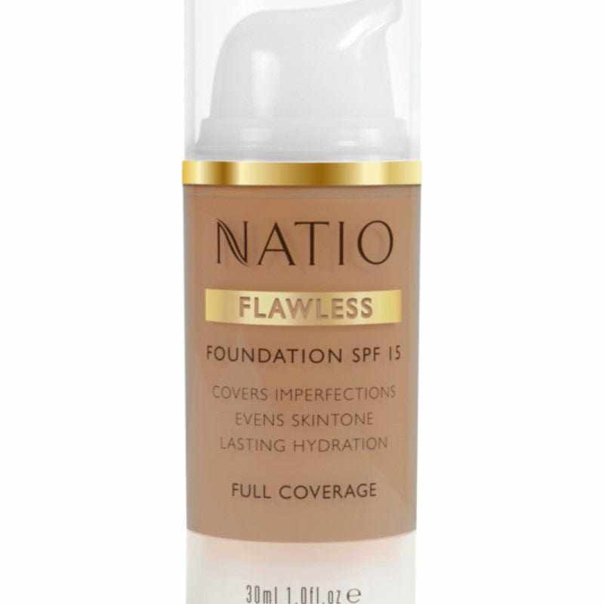 Natio Flawless Foundation SPF15 Medium Tan
