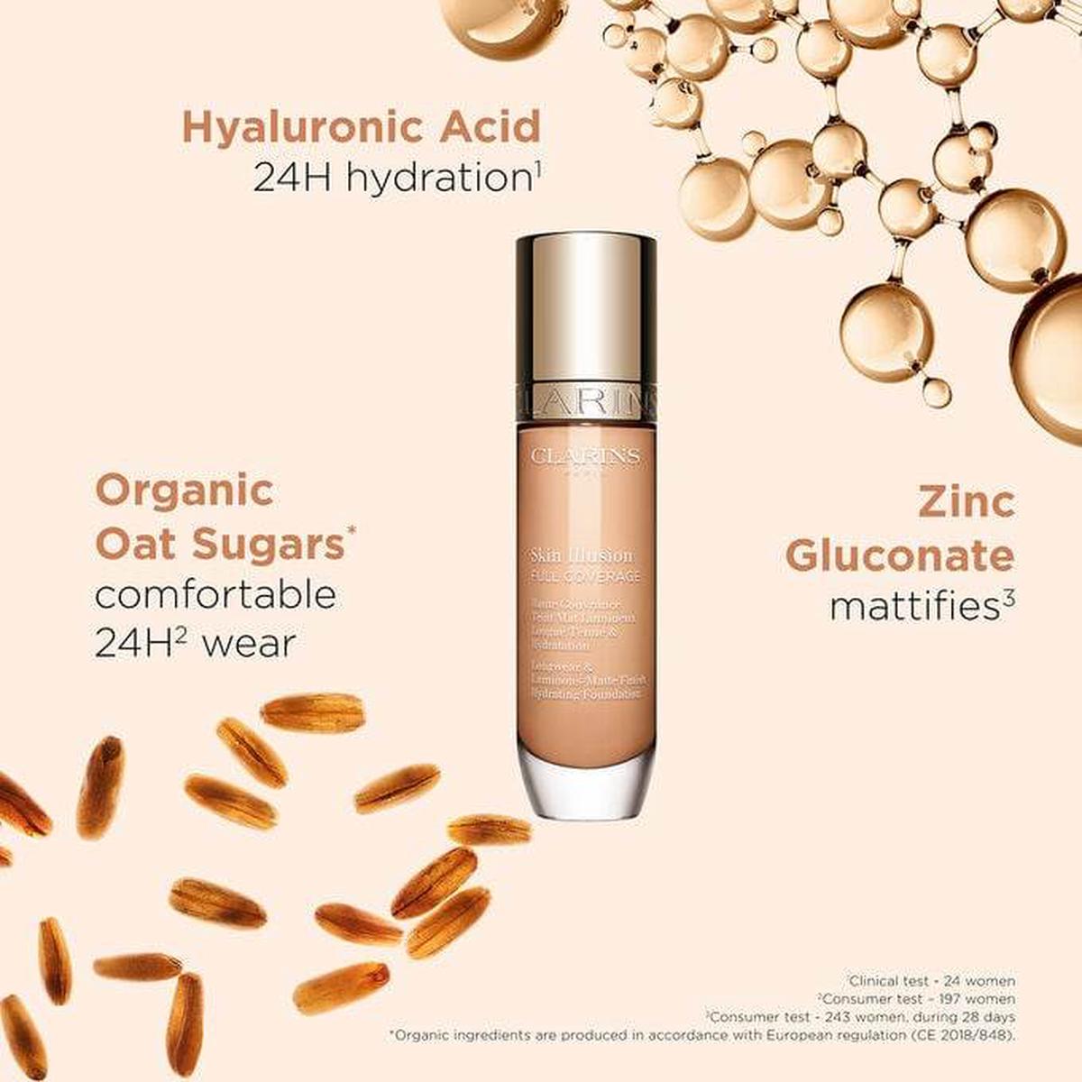 Clarins Skin Illusion Full Coverage Foundation 112C